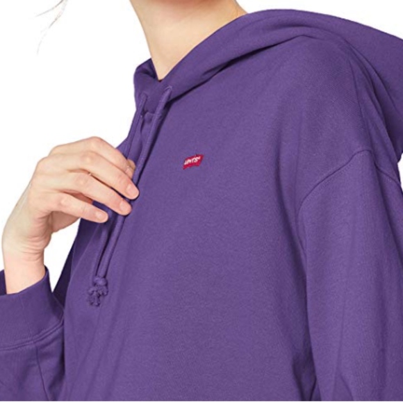 Levi's Cropped Hooded Sweatshirt Passion Flower - Picture 2 of 6